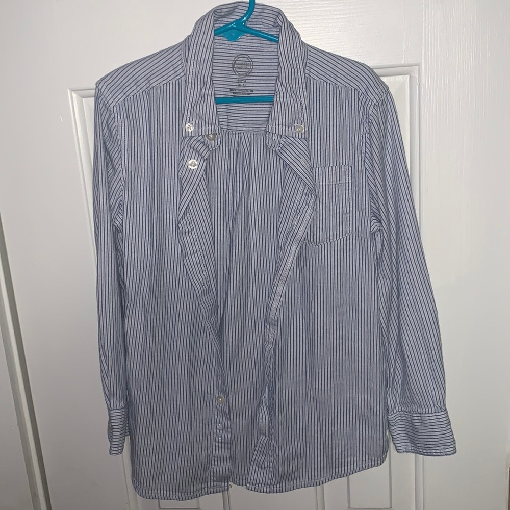 Wonder nation long sleeve button up boys size 6/7